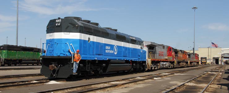 GN 441 at Northtown Yard, Minneapolis, Minnesota.